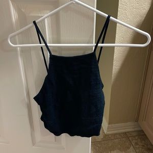 black Halter Tank top